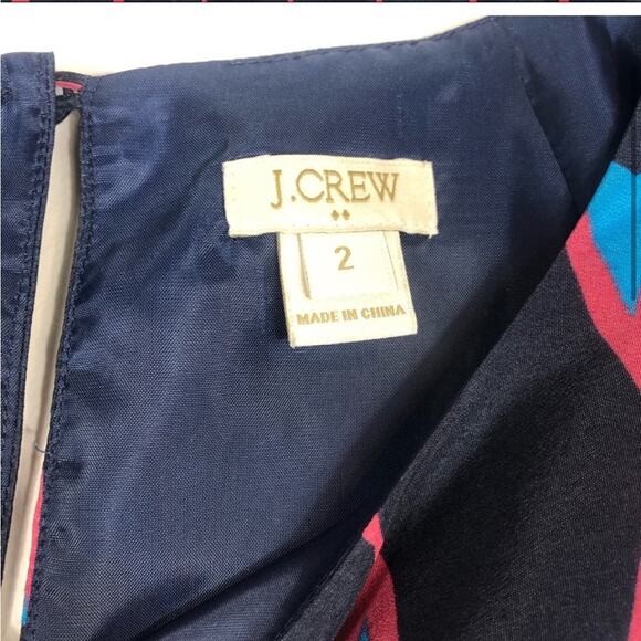 J crew geometric print shift dress - Picture 4 of 5